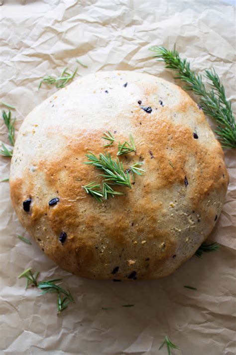 Simple Rosemary And Olive Bread Female Foodie