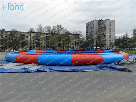 Надувной аквапарк с бассейном и горкой Флиппер - Водный, купить со скидкой
