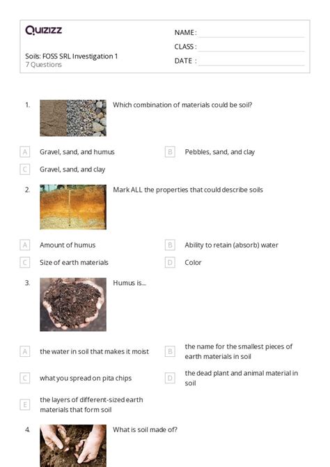 50 Soils Worksheets For 4th Year On Quizizz Free And Printable