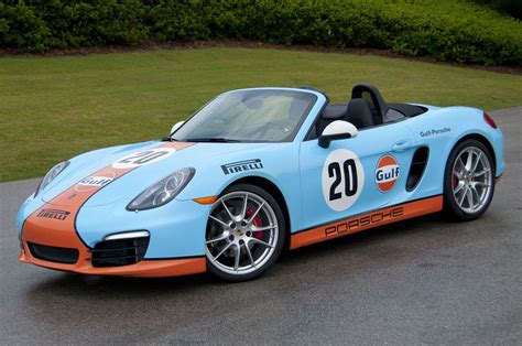 Gulf Racing 2013 981 Boxster In Amazing Classic Gulf Racing