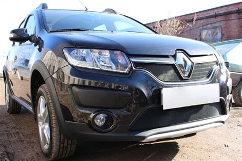 Защитная сетка на решетку радиатора RENAULT Sandero Stepway (Рено ...