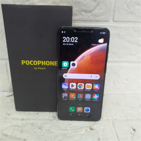 Jual hp Xiaomi Pocophone F1 6/128GB fullset Ori - blue snapdragon 845 ...