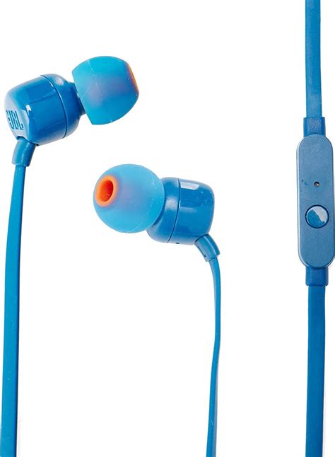 JBL T110 Wired In-Ear Headphones With JBL Pure Bass Sound, 9mm Drivers, Built-in Microphone ...