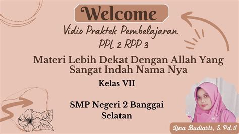 Vidio Praktek Pembelajaran PPL 2 RPP 3 YouTube