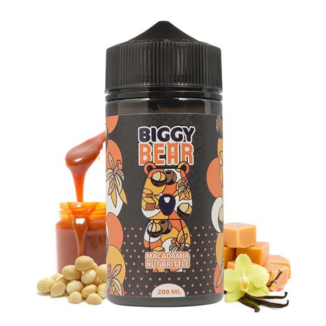 E Liquide Macadamia Nut Brittle 200ml Biggy Bear Macadamia A L