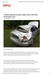 Pdf Yoldaki Ukurlar Kazaya Neden Oldu Otomobil Arampole