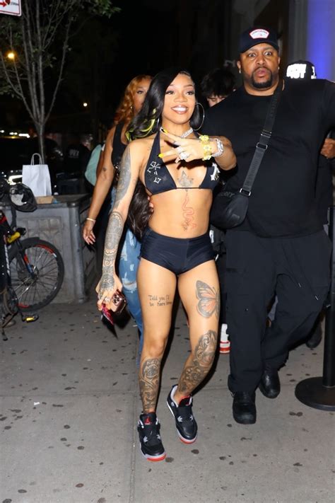 Glorilla Arrives At Slate For Hot Girl Summer Tour Official Afterparty In New York