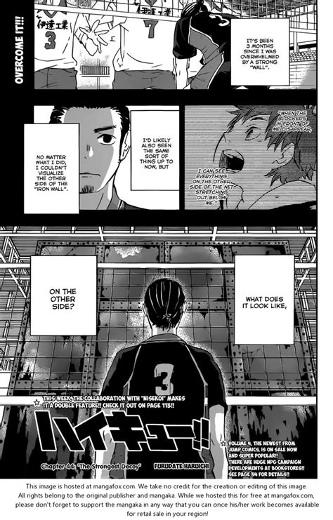 Haikyuu Manga Chapter 44 Haikyuu Manga Manga Online