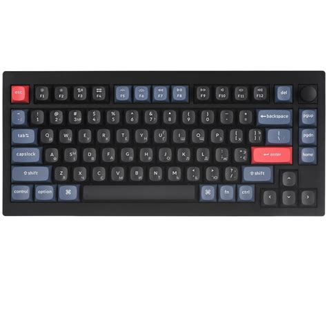Купити Клавіатура Keychron V Key QMK Gateron G PRO Blue Hot Swap RGB Carbon Black V B