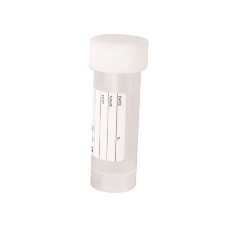 Universal Container With Screw Cap And Label Polypropylene 25ml