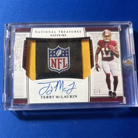 Panini National Treasures Nfl Sheid Terry Mclaurin Rpa On Card