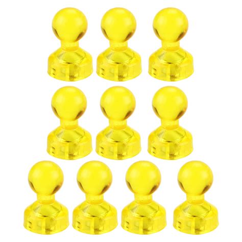 Huanledash 10Pcs Magnetic Push Pins Strong Suction Multi Purpose Mini