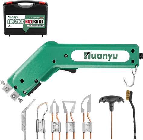 Huanyu Electric Hot Knife Rope Cutter Fabric Cutting Tool Kit Blades Pro Fabric Cutter C