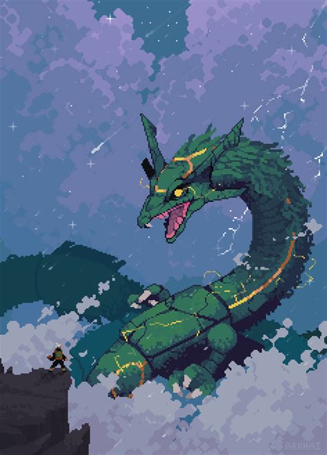 Rayquaza - Pokemon Emerald by ArkhaiArts on DeviantArt