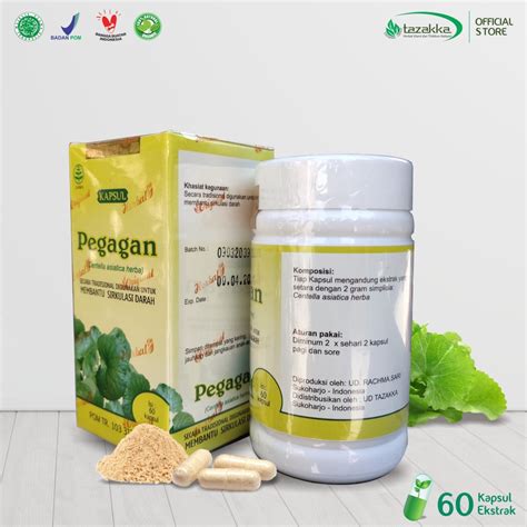 Jual Kapsul Ekstrak Daun Pegagan Kapsul Herbal Tazakka