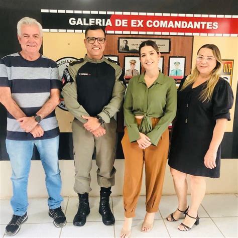 Comandante Do 11º Bpm Recebe Visita Da Prefeita De Monteiro Ana Lorena Para Discussões Sobre