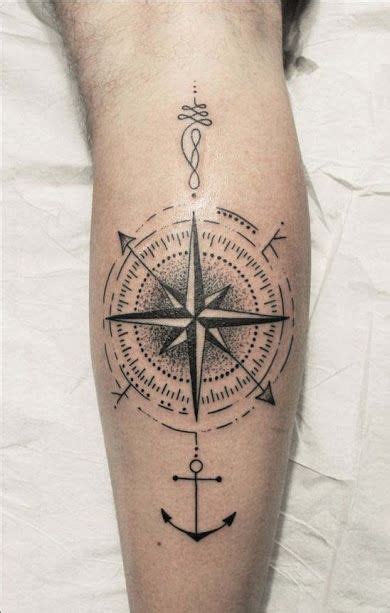 Nautical Star Compass Tattoo Designs