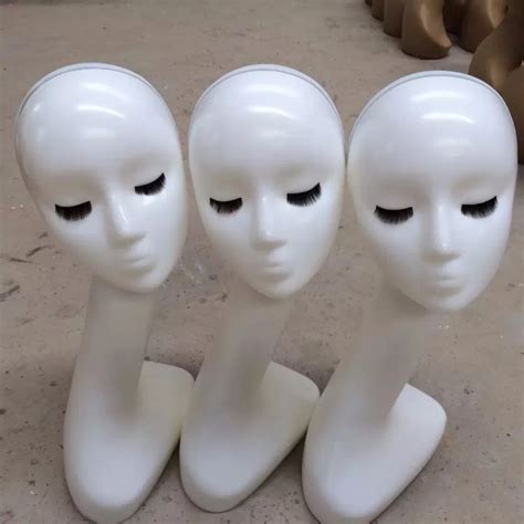 New Style Wig Head Gloss White Mannequin Head Mannequin Fiberglass Female Manikin Head On Sale