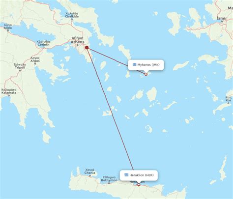 All Flight Routes From Heraklion To Mykonos Her To Jmk Flight Routes