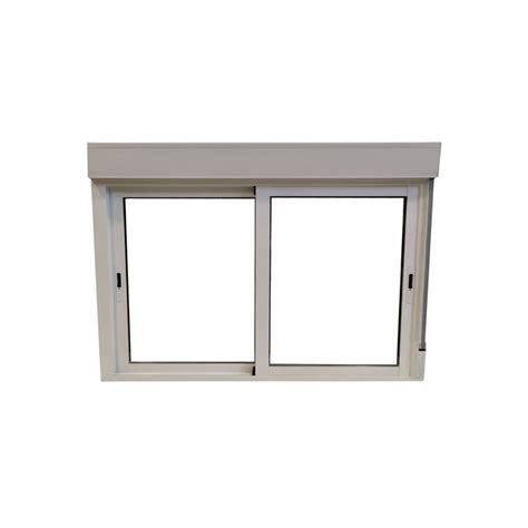 Ventana aluminio corredera persiana blanco 116x150 cm Brico Depôt