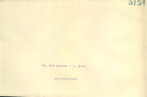 Thomas James Quinn | South Australian Red Cross Information Bureau