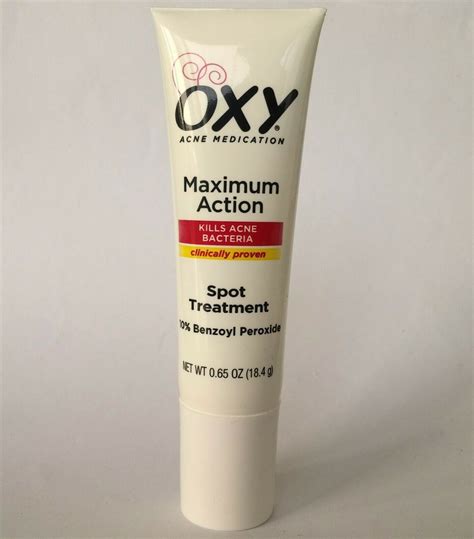 Oxy Maximum Action Spot Treatment Acne Medication 0 65 Oz 18 4g 10