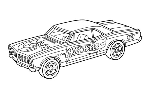 Desenhos De Carros Hot Wheels Para Colorir