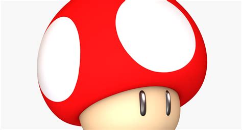 Super Mushroom Super Mario Assets D Model C D Fbx Obj Free D