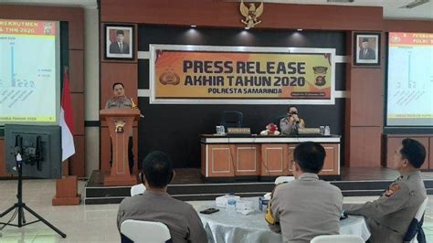 Polresta Samarinda Beber 10 Kasus Kriminal Paling Menonjol Di 2020