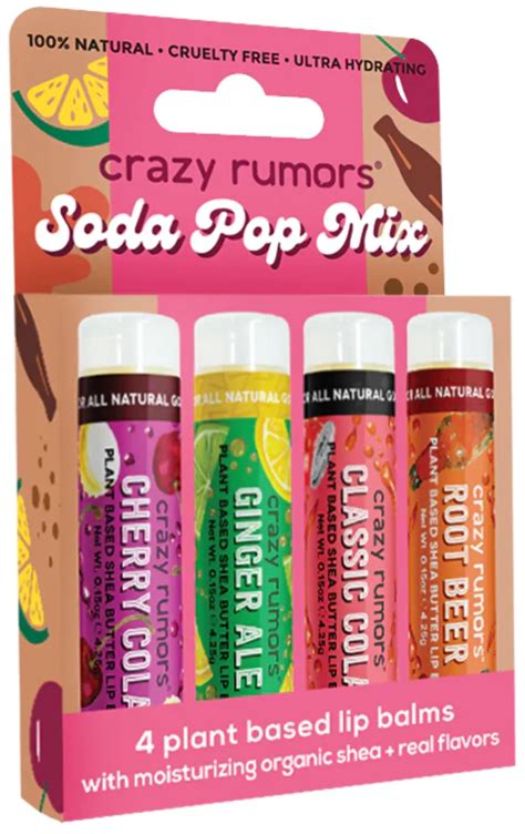 Crazy Rumors Soda Pop Lip Balm Mixed Pack 1 Set Ecco Verde Online Shop