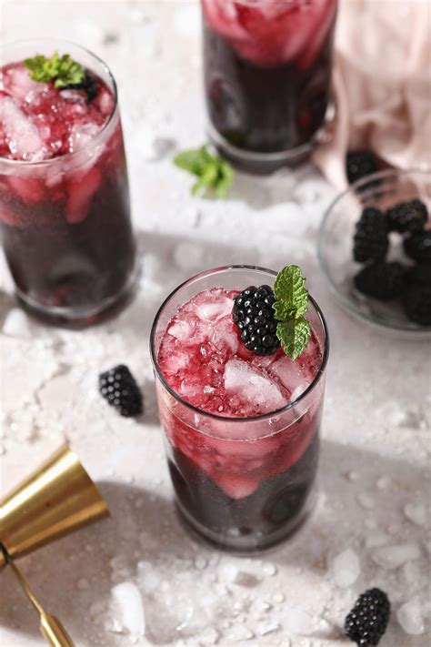 How To Make Blackberry Red Wine Spritzer The Speckled Palate