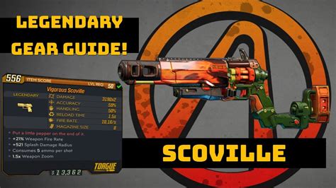 Borderlands 3 Scoville Legendary Gear Guide YouTube