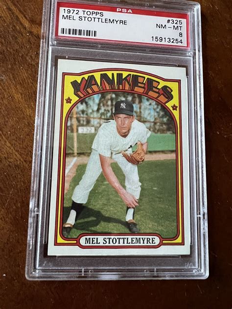 Baseball Cards Mel Stottlemyre 1972 Topps Almost Perfect High End