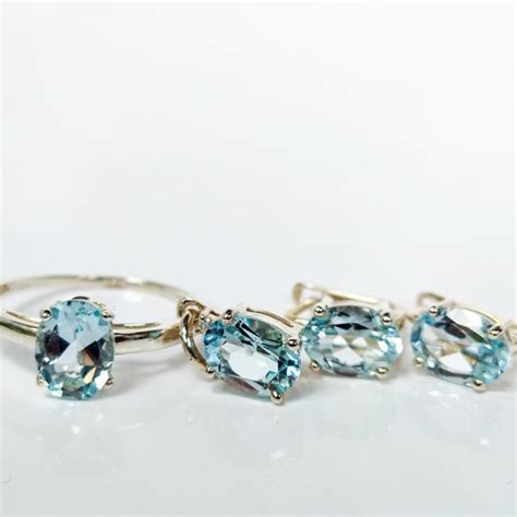 Blue Topaz Jewelry - Etsy