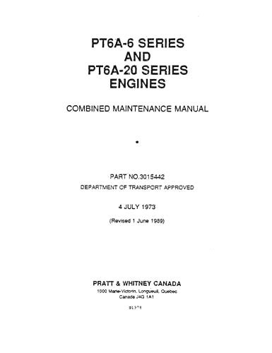 Pratt Whitney Aircraft Pt A Pt A Series Maintenance Manual