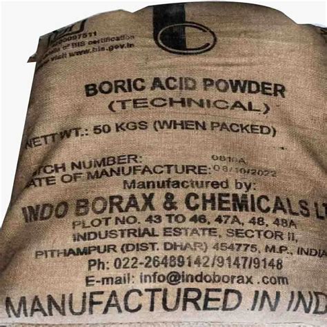 White Industrial Grade Boric Acid Powder At Rs Kg In Meerut Id