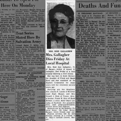 Obituary For Rose Ann GALLAGHER Aged 75 Newspapers