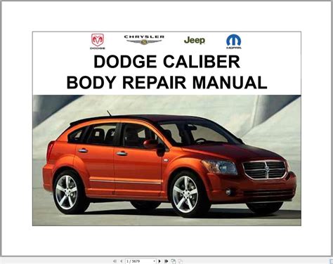 Dodge Caliber 2007 Service Repair Manual And Wiring Diagram Auto Repair Manual Forum Heavy