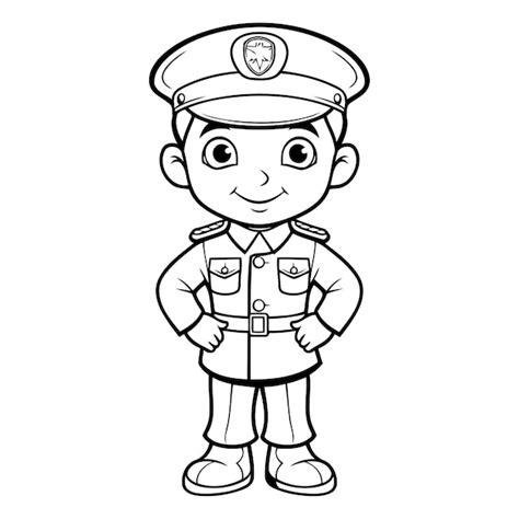 Classification Des Dessins Anim S De L Officier De Police Illustration