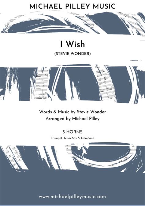 I Wish | Stevie Wonder | 3 Horns | Michael Pilley Music