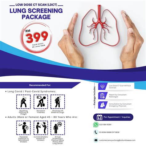 Low Dose CT Scan For Lung Screening Package Columbia Asia Hospital I