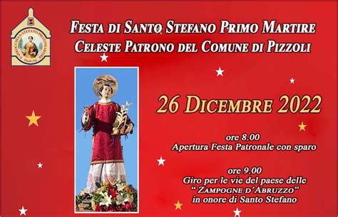 Festeggiamenti In Onore Di Santo Stefano Protomartire Patrono Del