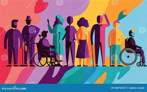 Inclusion Disability Rights Landing Page Template Set Disabled People