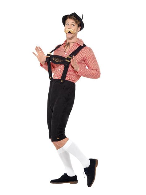 Bavarian Beer Guy Costume Red