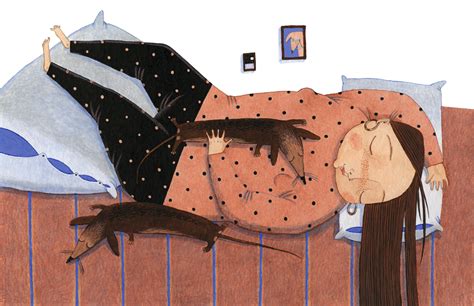 Иллюстрация тихий час в стиле графика | Illustrators.ru
