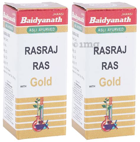 Baidyanath Jhansi Rasraj Ras With Gold Tablet 25 Each Buy Combo