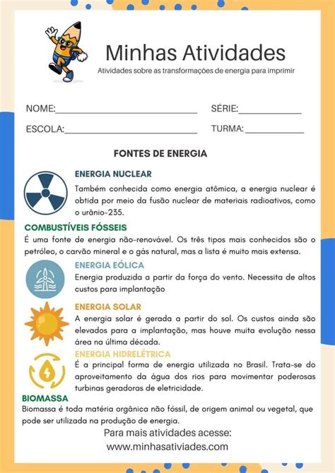 Fontes De Energia Atividades Fdplearn