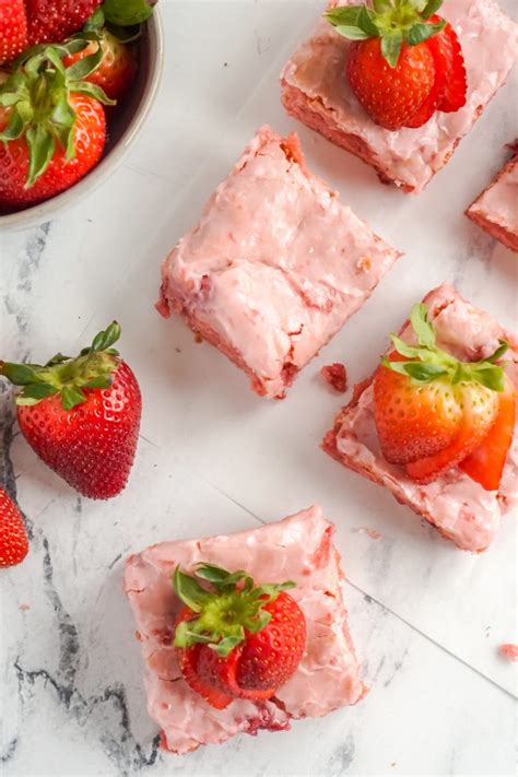 Easy Strawberry Brownies Recipe Lemonpeony