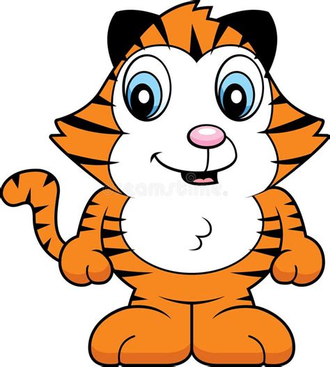 Baby Tiger Stock Vector Illustration Of Cartoon Animal 14128085