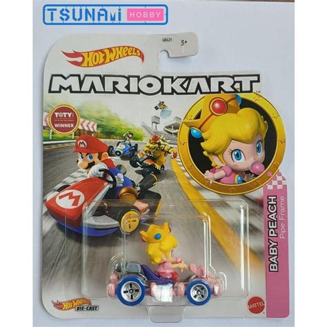 Xe mô hình Hot Wheels Mario Kart Baby Peach Pipe Frame hồng Shopee Việt Nam